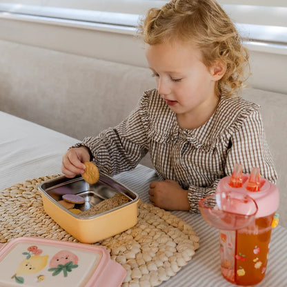 Petit Monkey Dubbele Drinkfles – Sparkling Fruits - Little Things