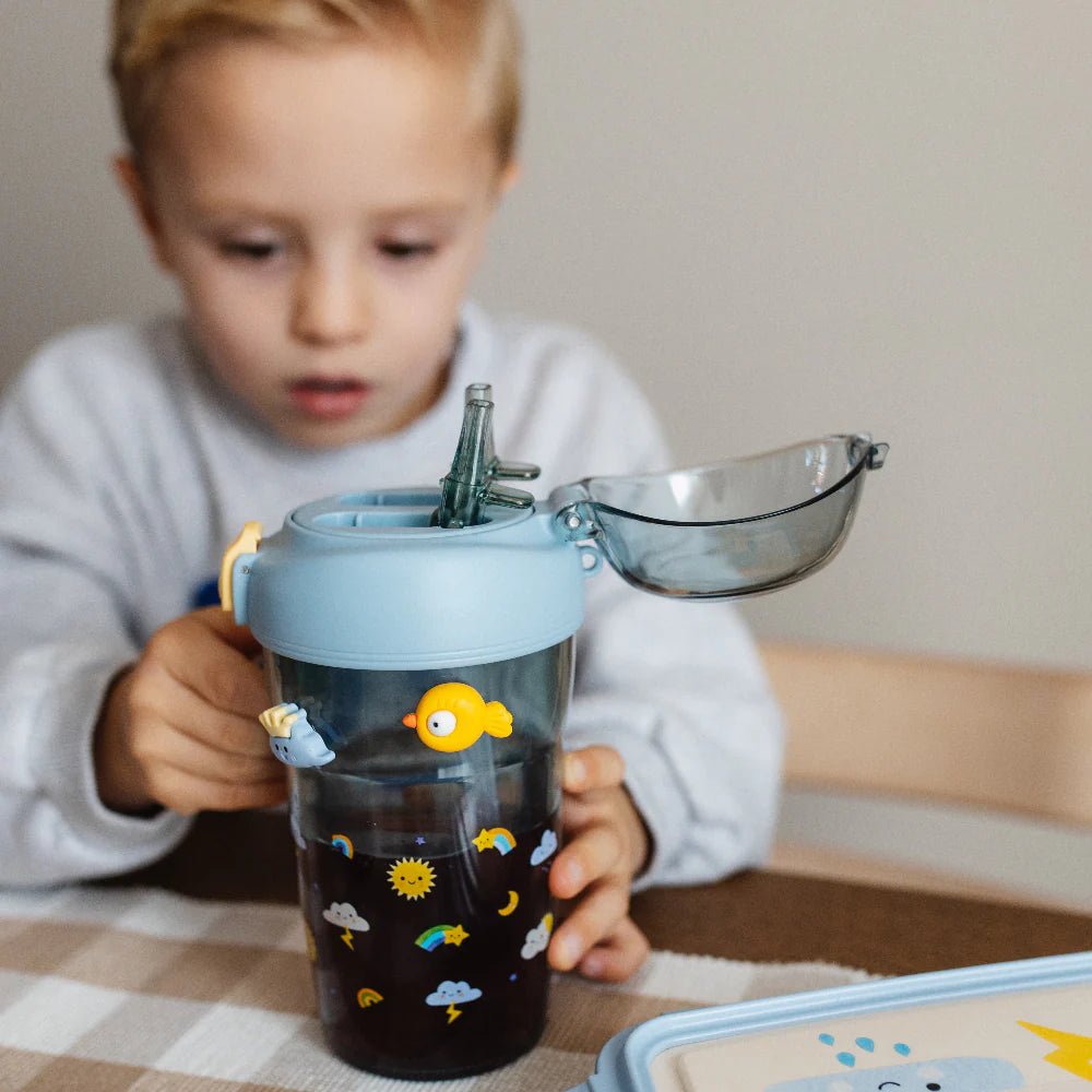 Petit Monkey Dubbele Drinkfles – Sparkling Sky - Little Things