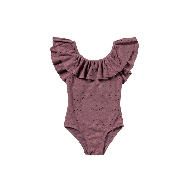 Salted Stories - Badeanzug - Broderie - Dusky Orchid