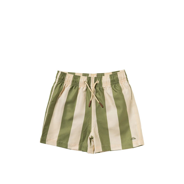 Salted Stories - Badehose - Wide Stripe - Iguana