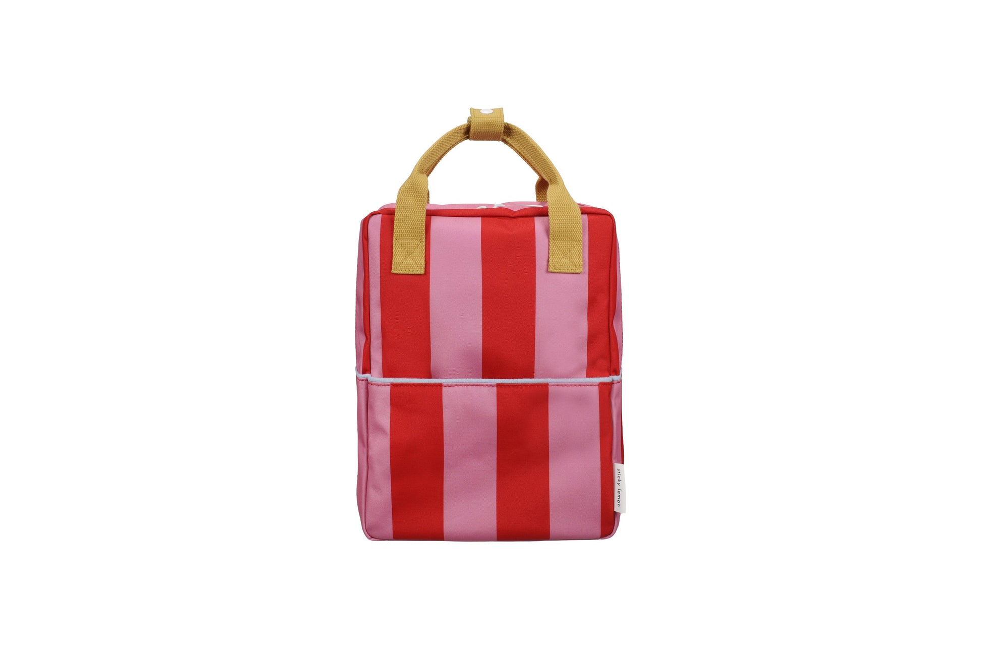 Sticky Lemon Backpack Medium – Stripes - Red Apple & Rosebay Pink - Little Things