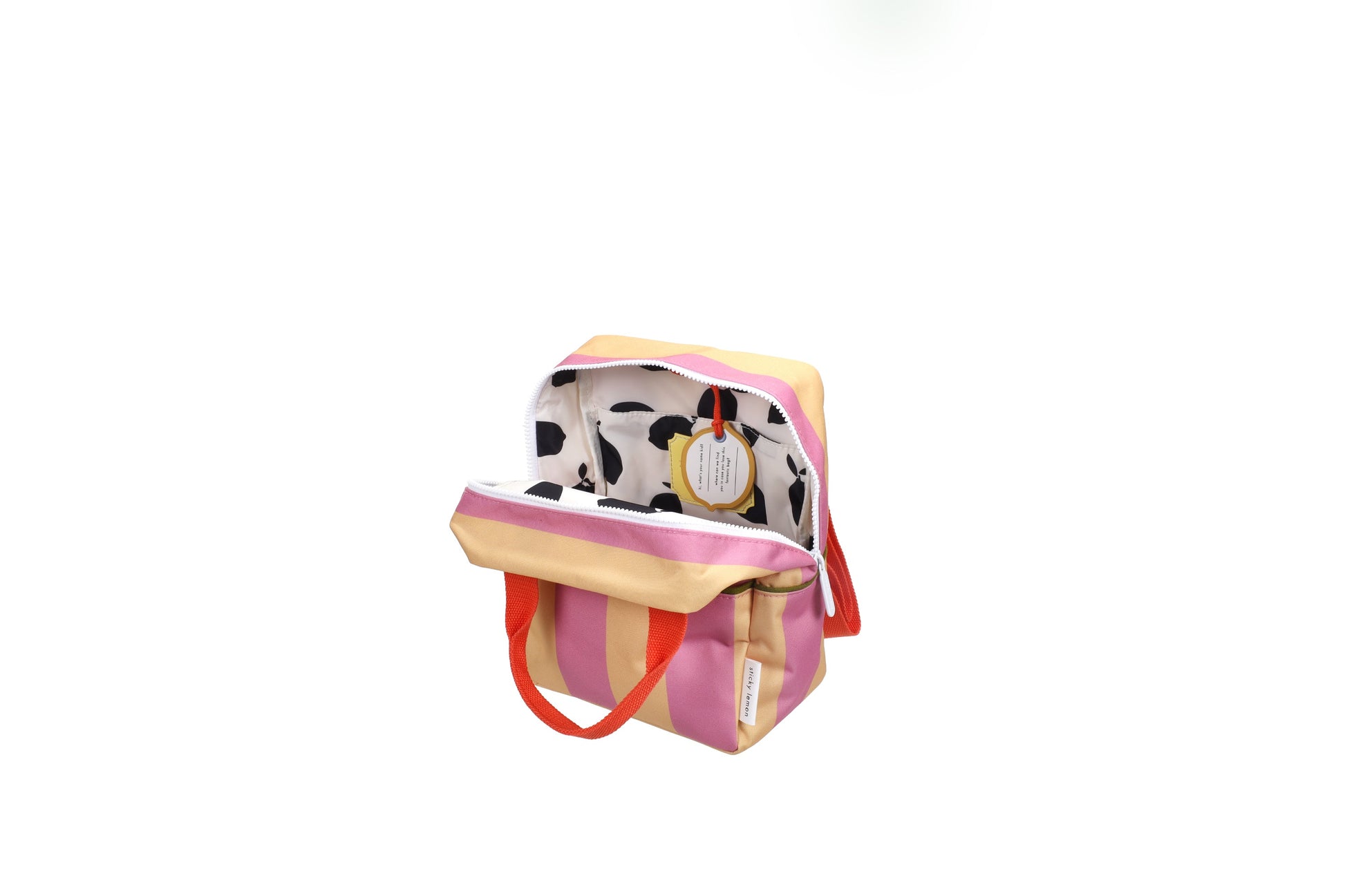 Sticky Lemon Backpack Small – Stripes - Rosebay Pink & Apple Juice - Little Things