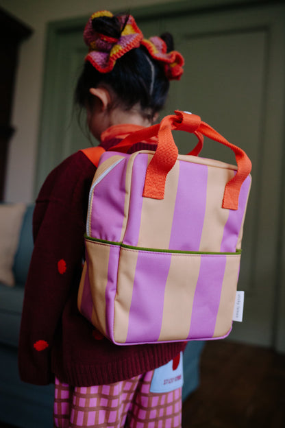 Sticky Lemon Backpack Small – Stripes - Rosebay Pink & Apple Juice - Little Things