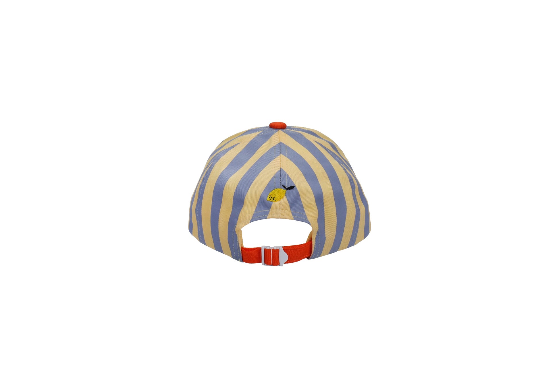 Sticky Lemon Cap – Stripes - Blue Whale & Sandy Yellow - Little Things