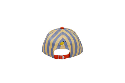Sticky Lemon Cap – Stripes - Blue Whale & Sandy Yellow - Little Things
