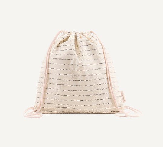 Sticky Lemon Drawstring Bag – Glitter Nude Pink - Little Things