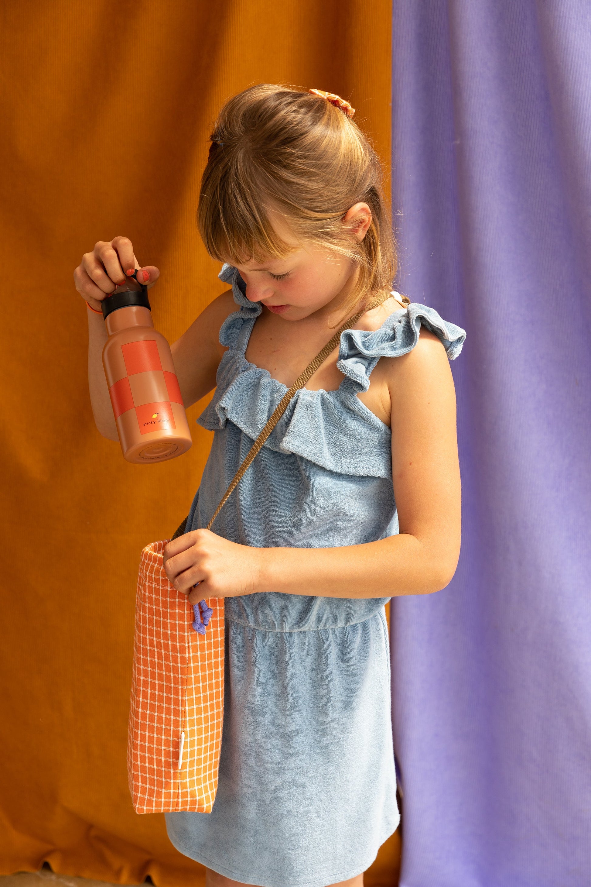 Sticky Lemon Drinkfles – Farmhouse - Ladybird Red & Harvest Moon - Little Things