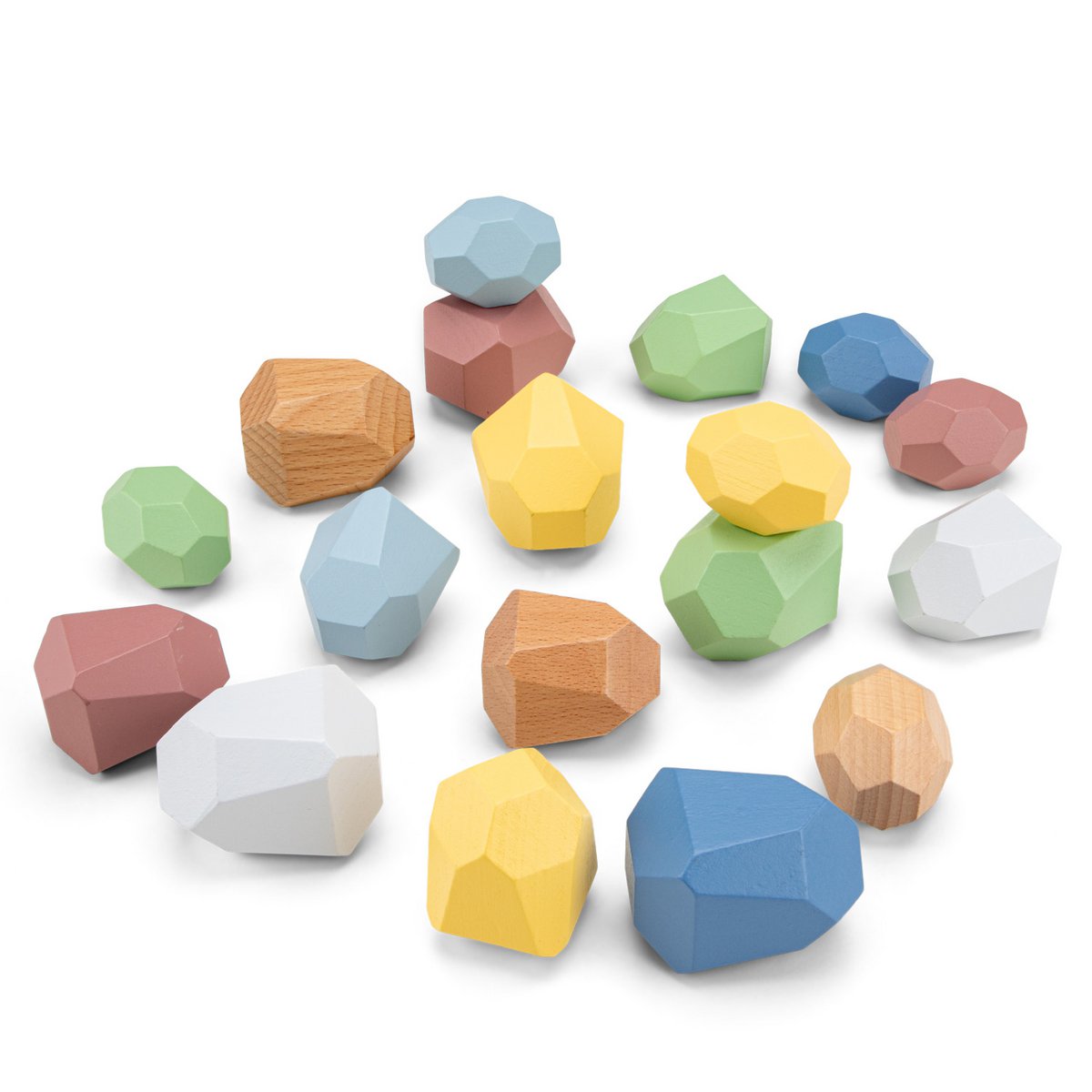 Woet - Houten Balansblokken - 18 - delig - Little Things