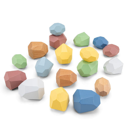 Woet - Houten Balansblokken - 18 - delig - Little Things