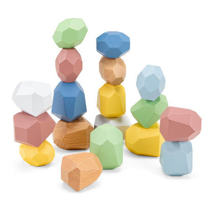 Woet - Houten Balansblokken - 18 - delig - Little Things