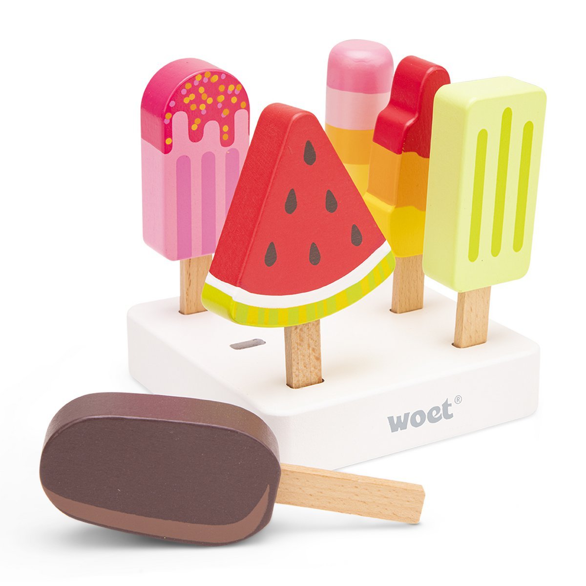 Woet - Houten IJsjes Speelgoed - 6 - delig - Little Things