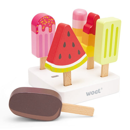 Woet - Houten IJsjes Speelgoed - 6 - delig - Little Things