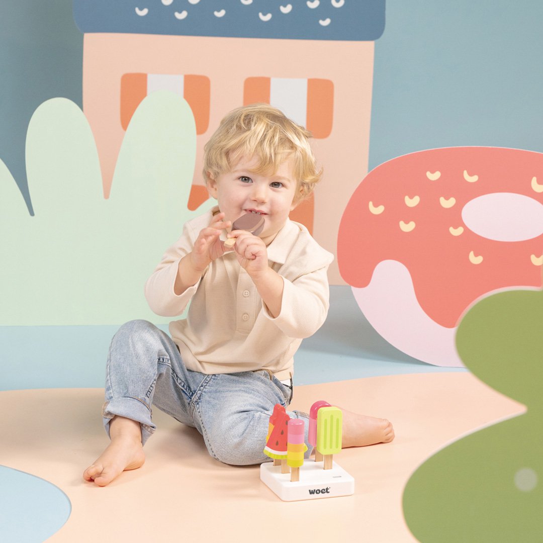 Woet - Houten IJsjes Speelgoed - 6 - delig - Little Things